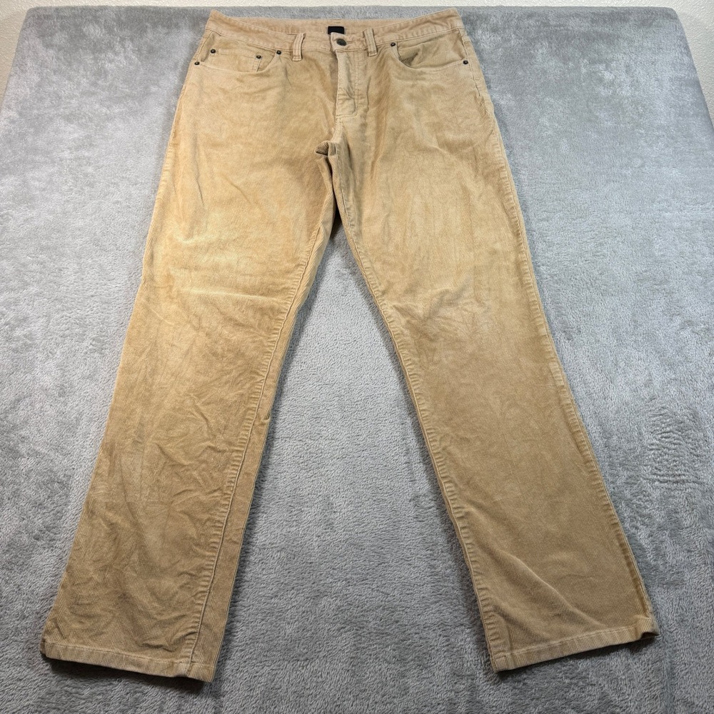 Patagonia Straight Cord Pants Mens 36x31 Tan Corduroy 55095 Organic Cotton